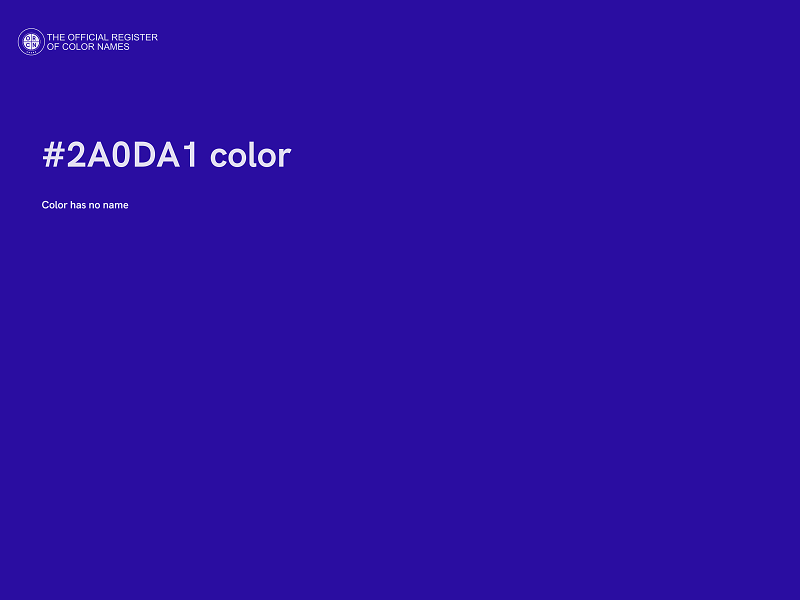 #2A0DA1 color image