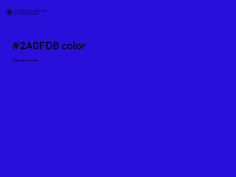 #2A0FDB color image