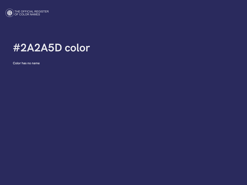 #2A2A5D color image