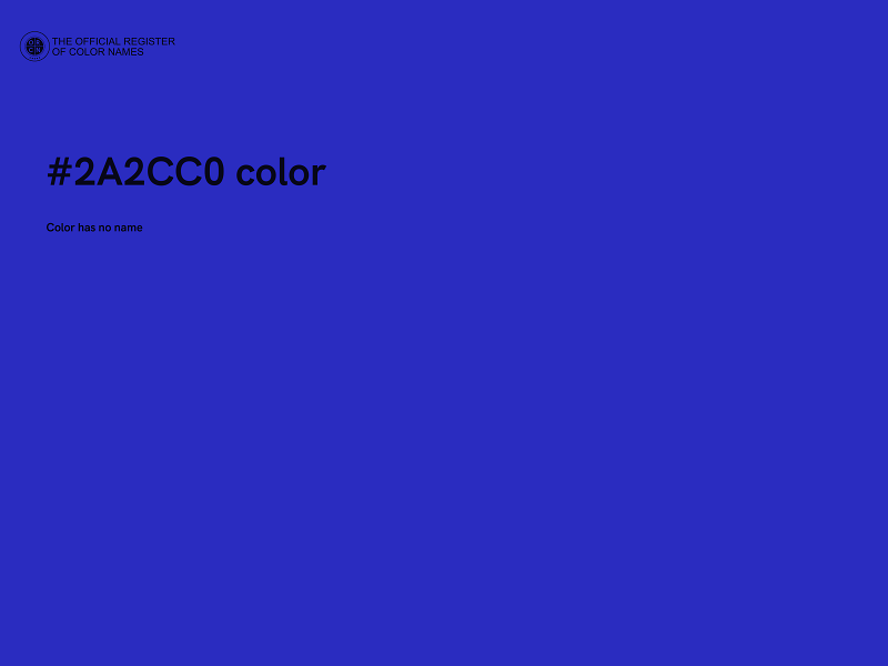 #2A2CC0 color image