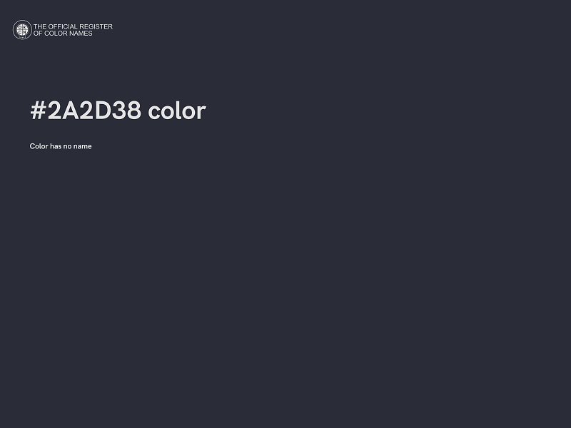 #2A2D38 color image