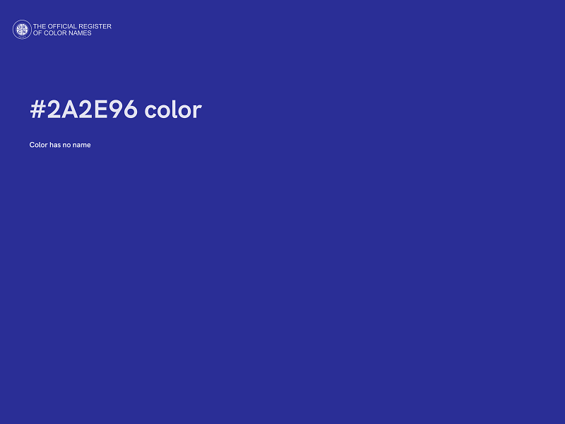 #2A2E96 color image