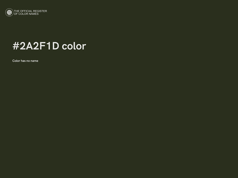 #2A2F1D color image