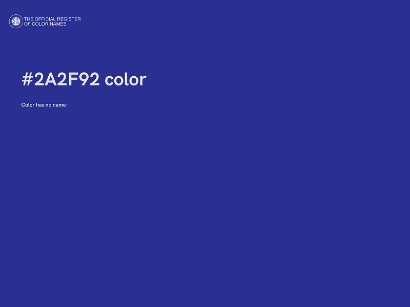 #2A2F92 color image