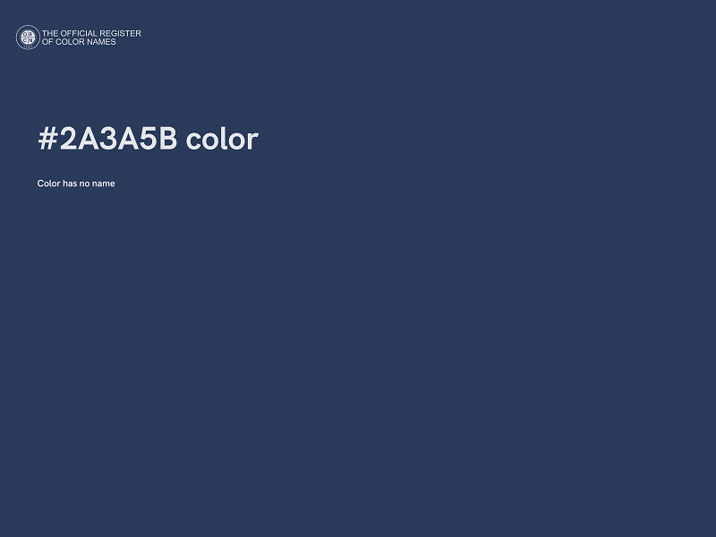 #2A3A5B color image