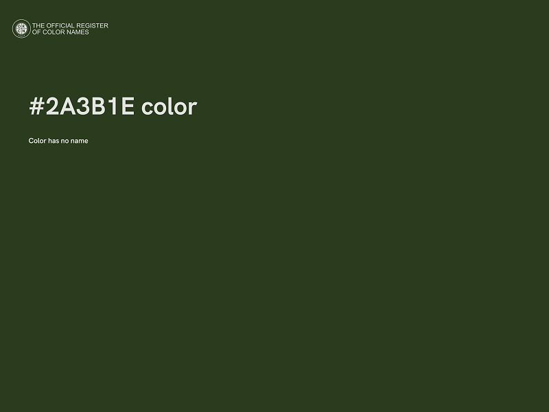 #2A3B1E color image