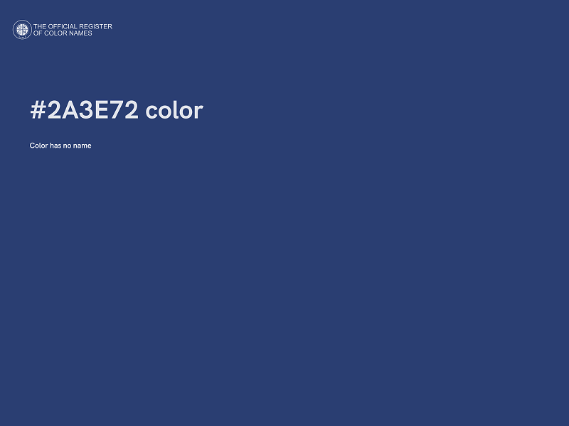 #2A3E72 color image