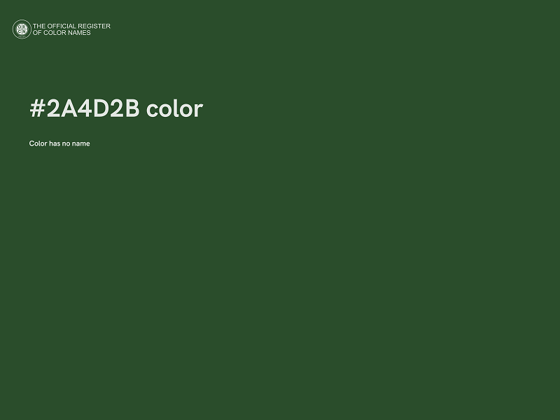 #2A4D2B color image