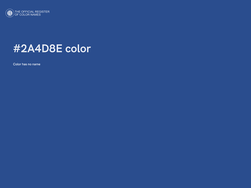 #2A4D8E color image