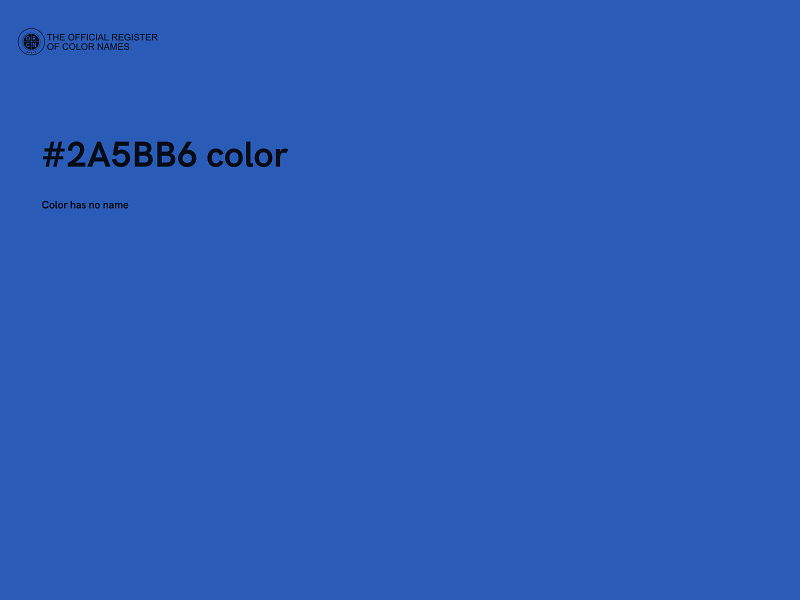 #2A5BB6 color image