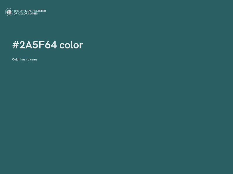 #2A5F64 color image