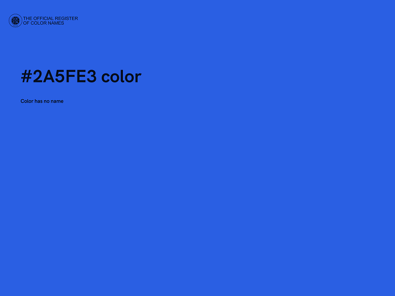 #2A5FE3 color image