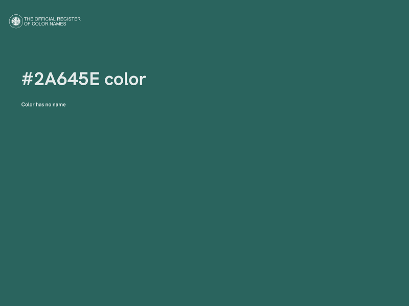 #2A645E color image