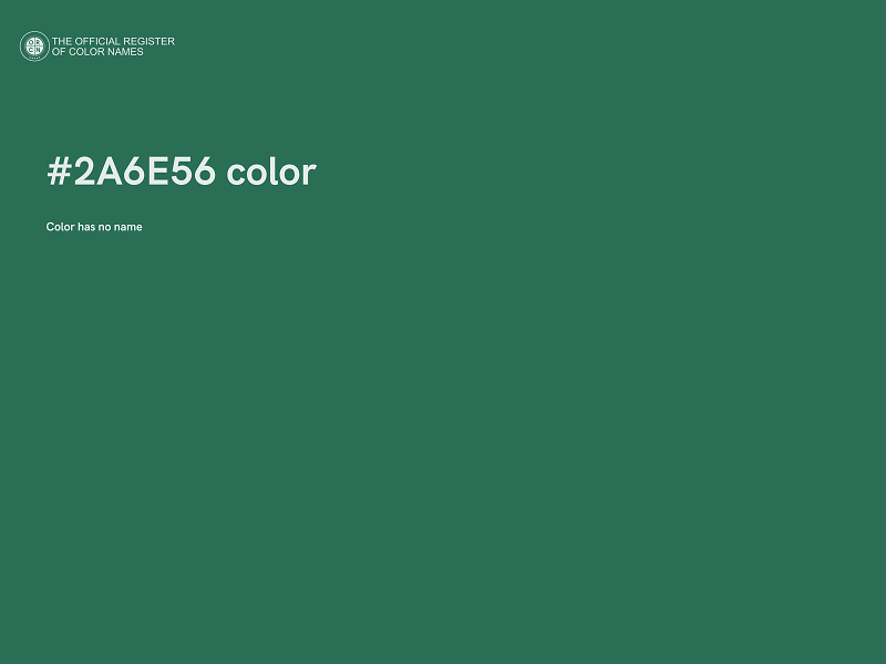 #2A6E56 color image