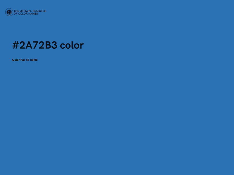 #2A72B3 color image