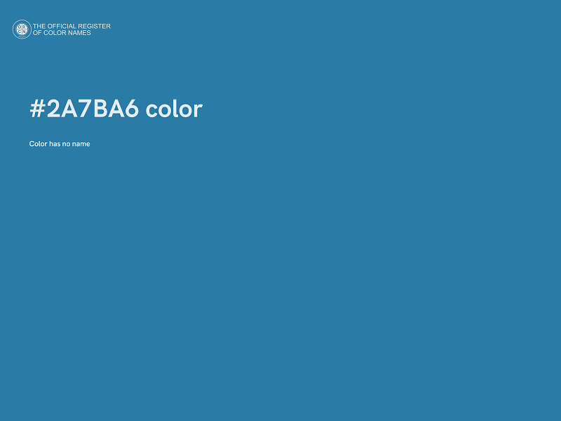 #2A7BA6 color image