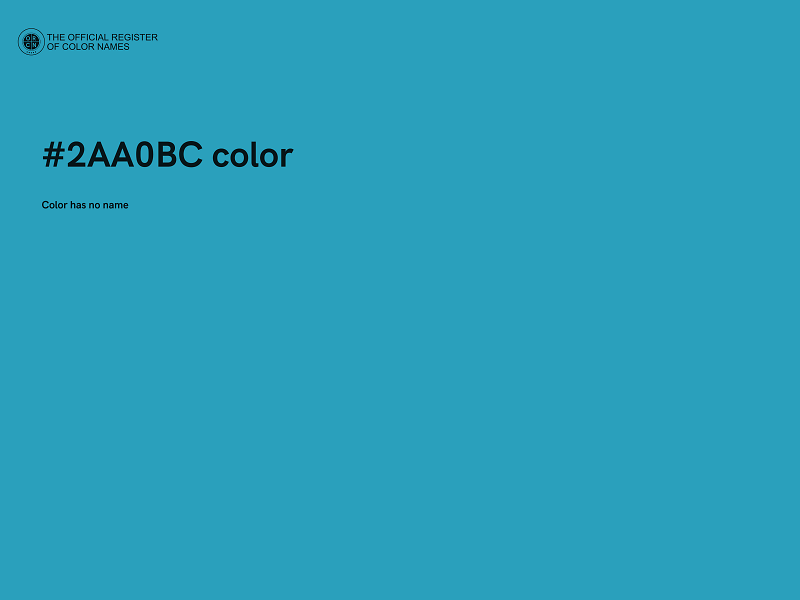 #2AA0BC color image