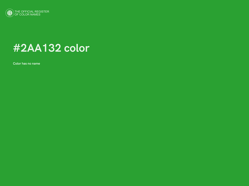 #2AA132 color image