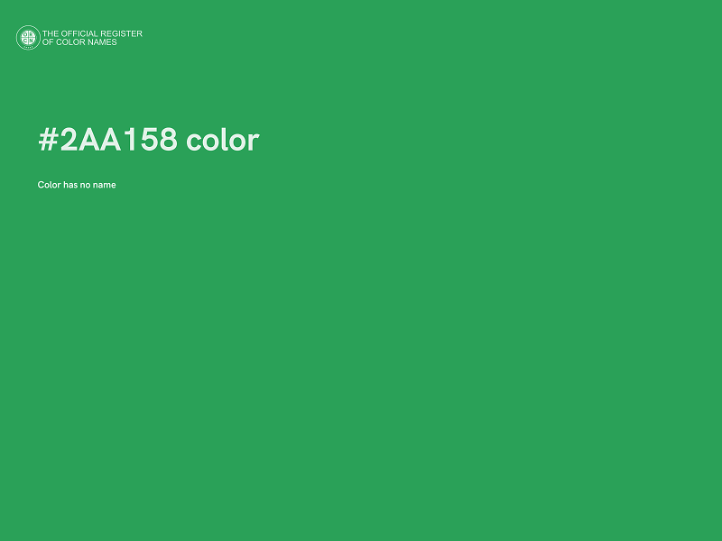 #2AA158 color image