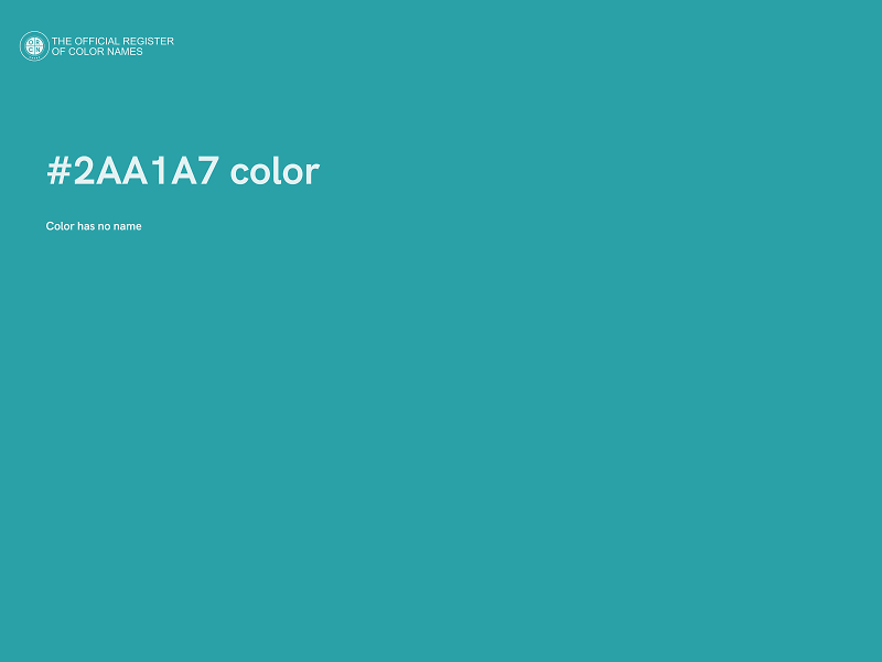 #2AA1A7 color image