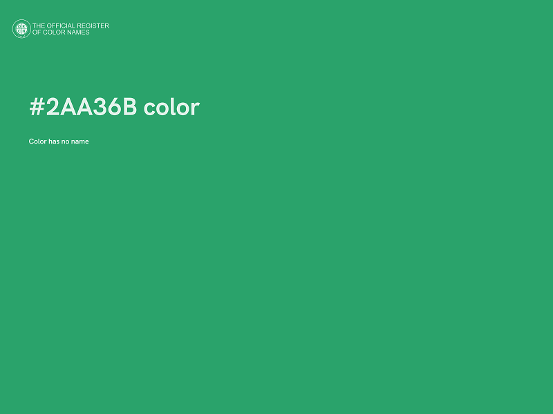 #2AA36B color image