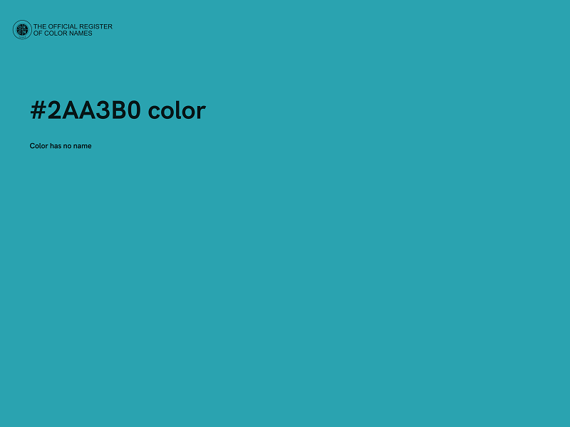 #2AA3B0 color image