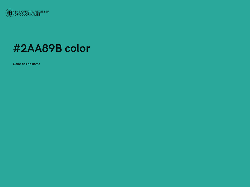 #2AA89B color image