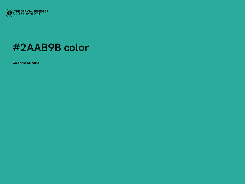 #2AAB9B color image