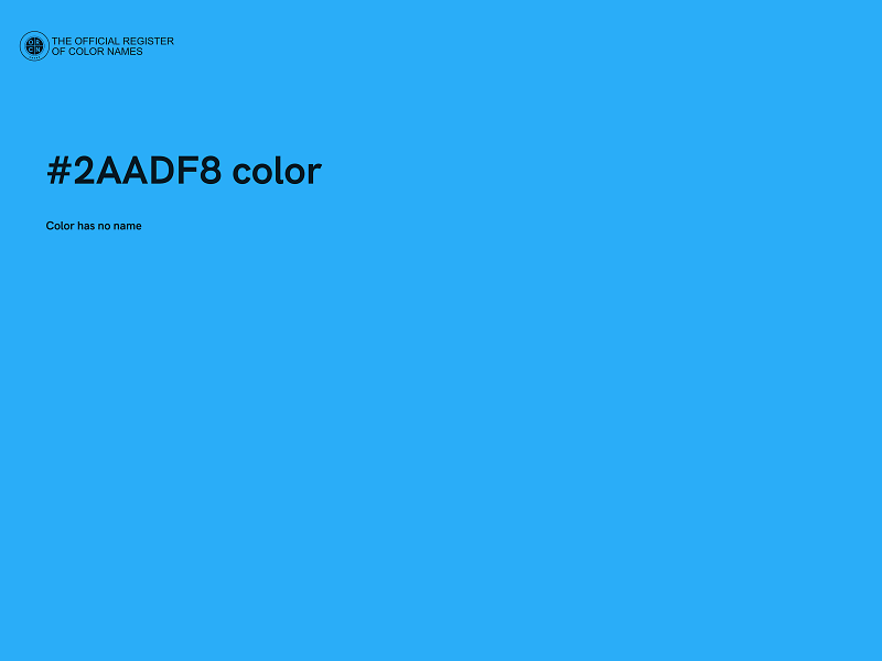 #2AADF8 color image