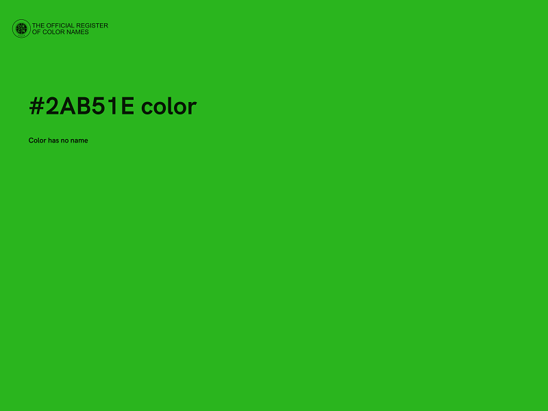 #2AB51E color image