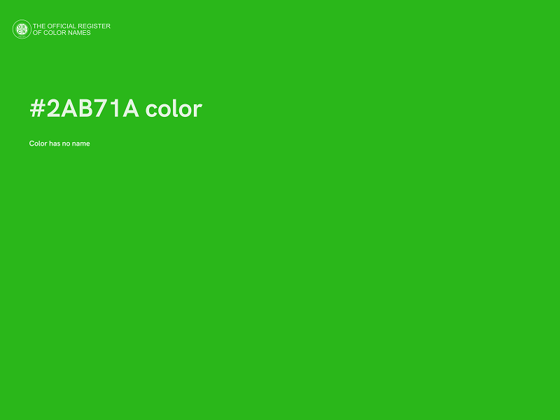 #2AB71A color image