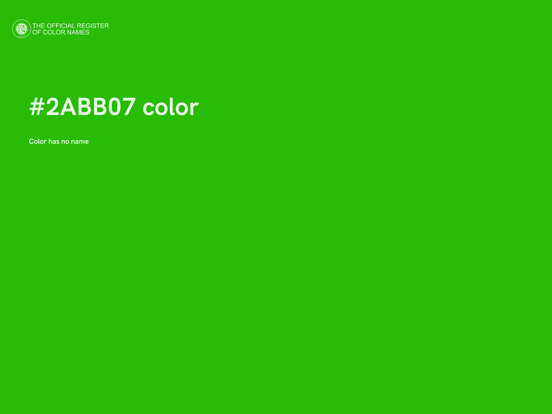 #2ABB07 color image