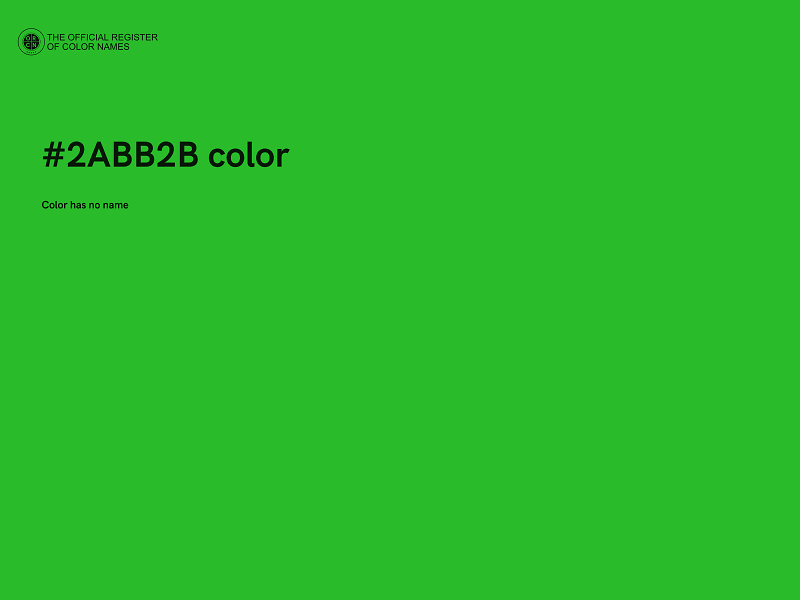 #2ABB2B color image