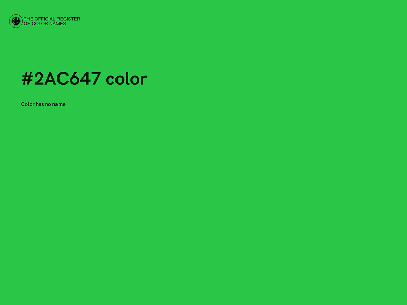 #2AC647 color image