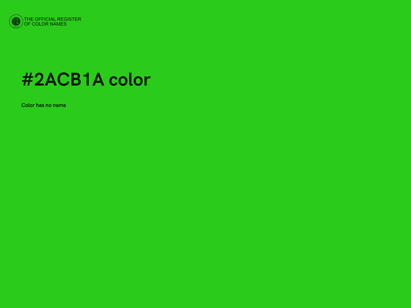 #2ACB1A color image