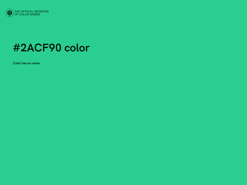 #2ACF90 color image