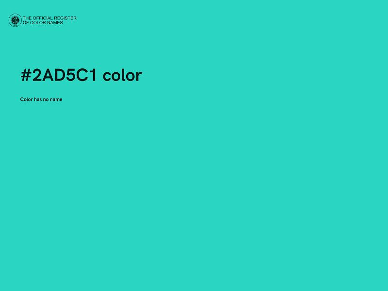 #2AD5C1 color image