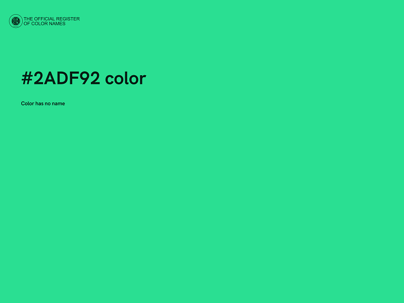 #2ADF92 color image