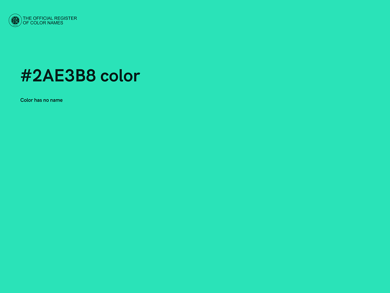 #2AE3B8 color image