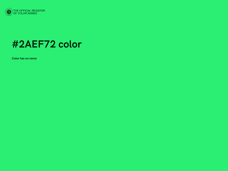 #2AEF72 color image