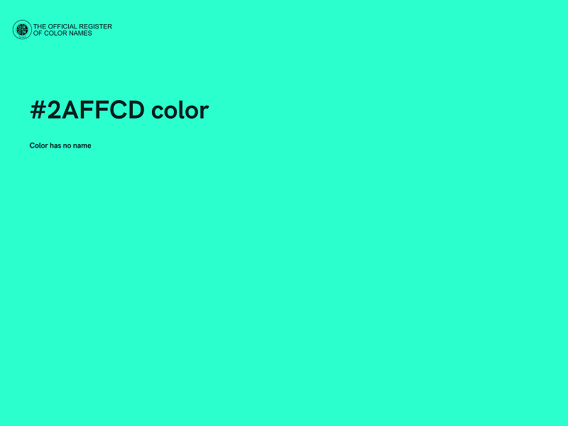 #2AFFCD color image