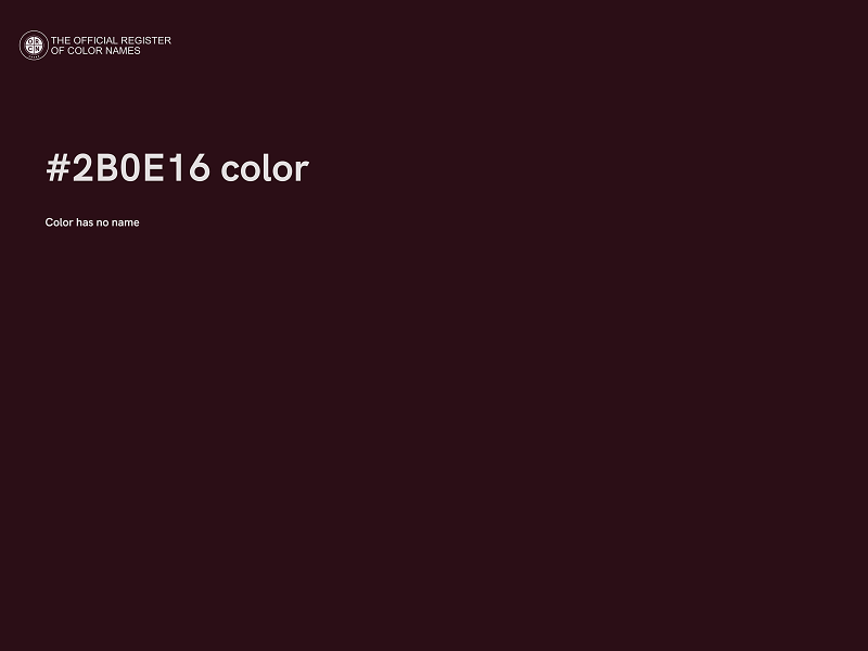 #2B0E16 color image