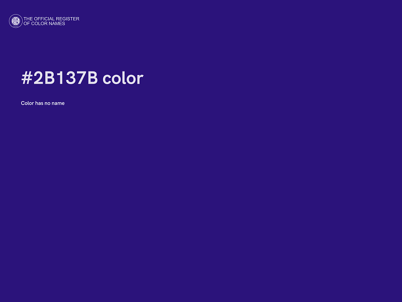 #2B137B color image