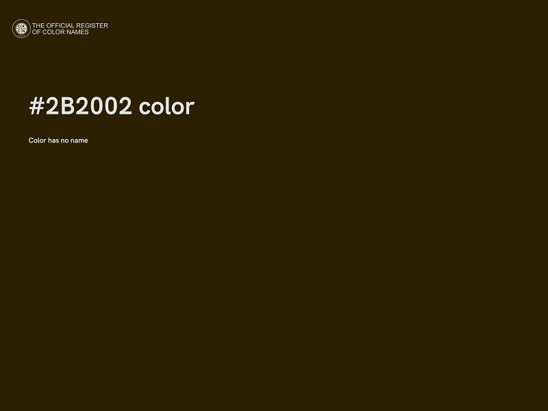 #2B2002 color image