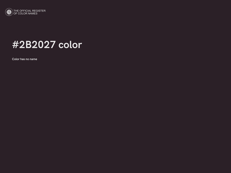 #2B2027 color image