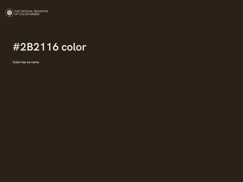 #2B2116 color image