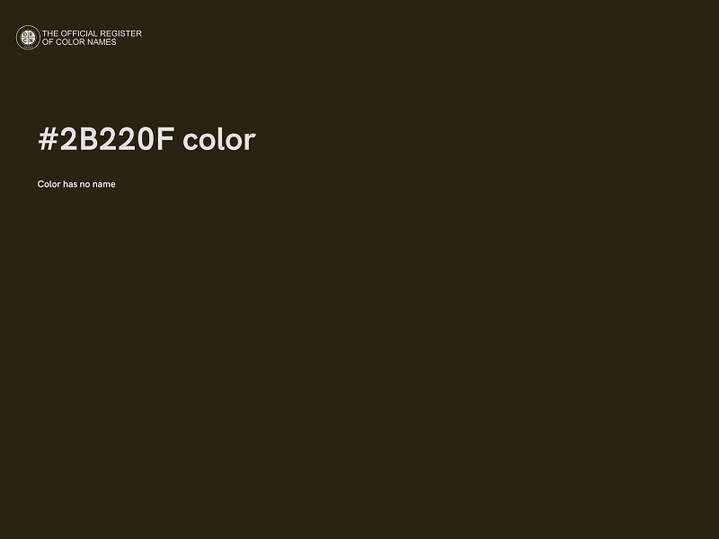 #2B220F color image