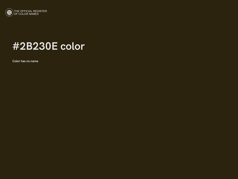 #2B230E color image