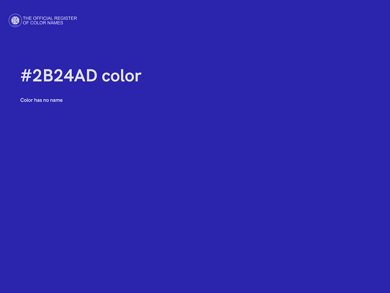 #2B24AD color image