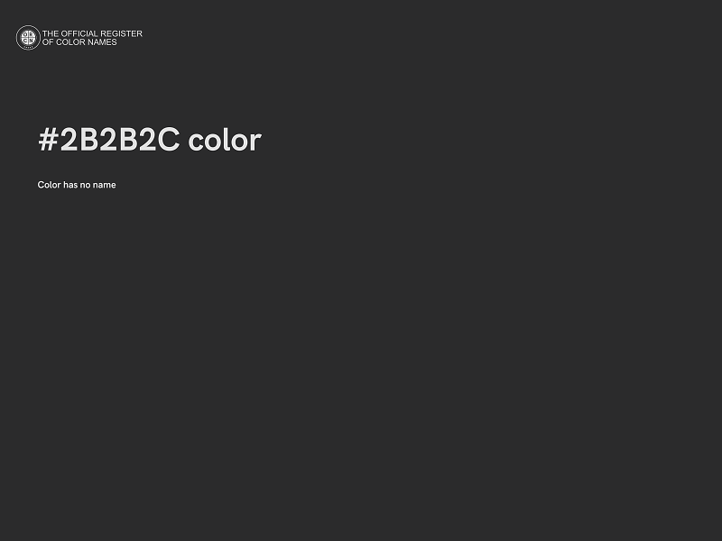 #2B2B2C color image